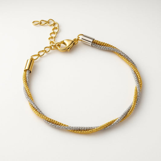 Bracelet tressé en acier inoxydable