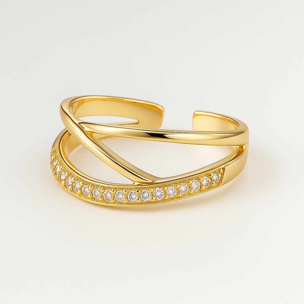 Bague Ouverte Élégante – Acier Inoxydable