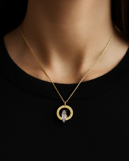 Collier en Acier Inoxydable – Pendentif Rond