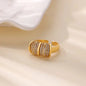 Bague Ouverte Élégante – Acier Inoxydable
